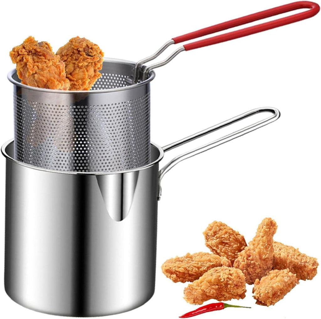 Deep Fryer Pot with Strainer