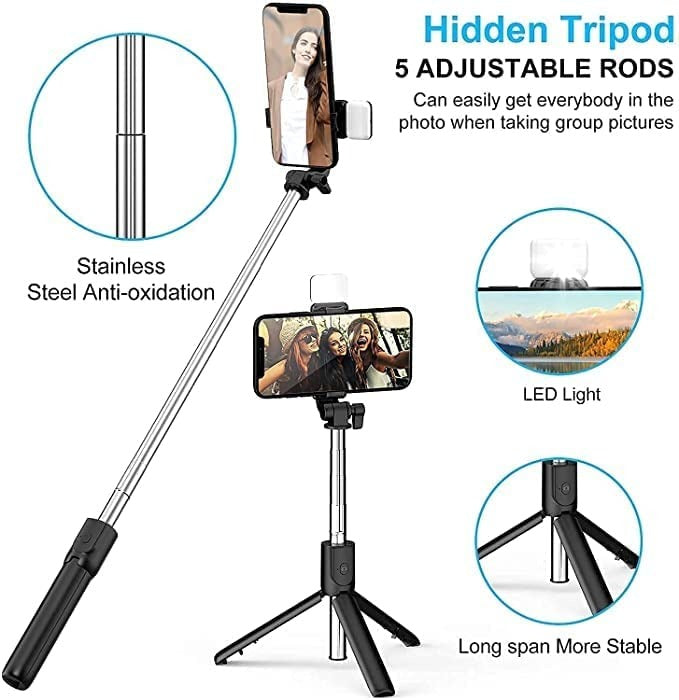 R1s Bluetooth Selfie Stick Tripod